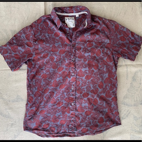 Men’s tropical print button up shirt large - Picture 1 of 4